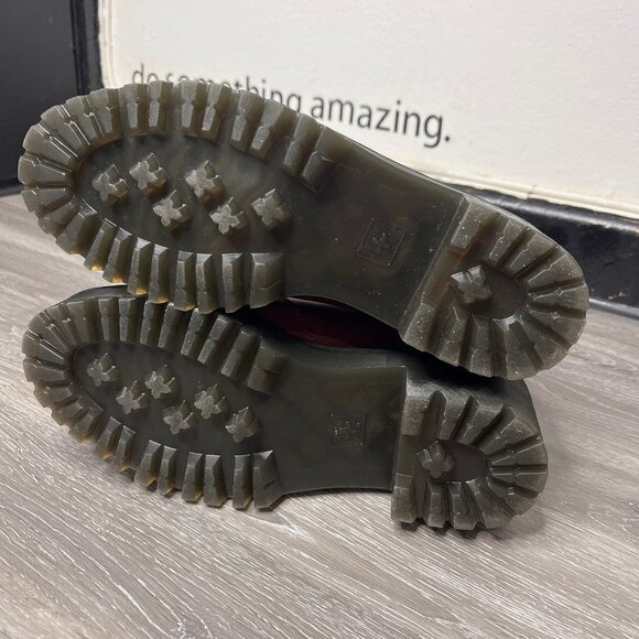 Dr. Martens Rometty Wyoming Leather Platform Chelsea Boots Brick US Women's 7 - Picture 8 of 12